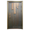 Philippines Craftsman Cast Aluminum Armored Cast Main Front Entrance Security Steel Door For Business Buildings